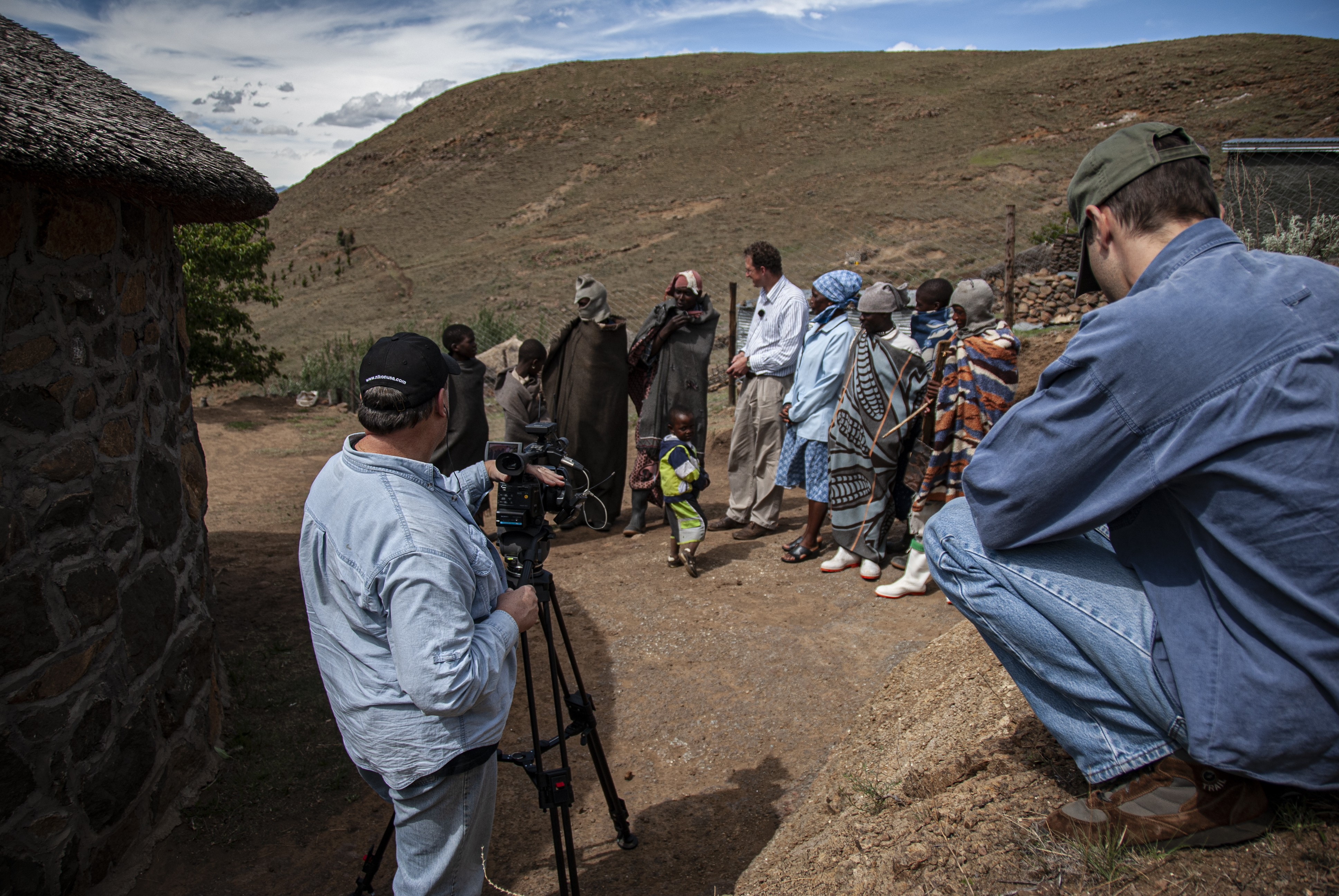 Filming Molumong village life