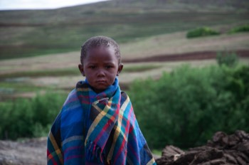 Young Basotho shepherd